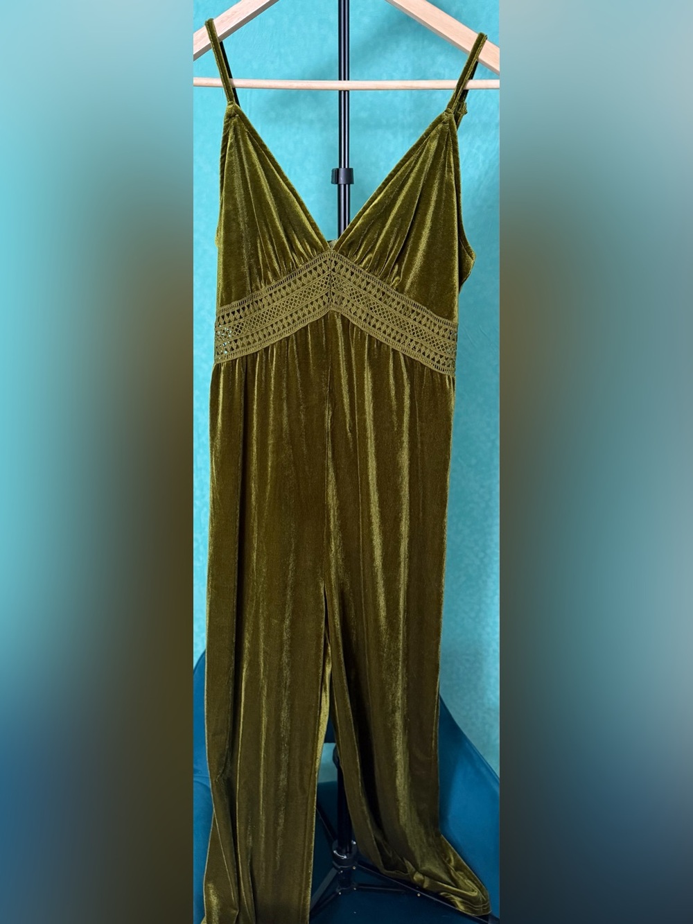 🫒✨ Olive Velvet Romper